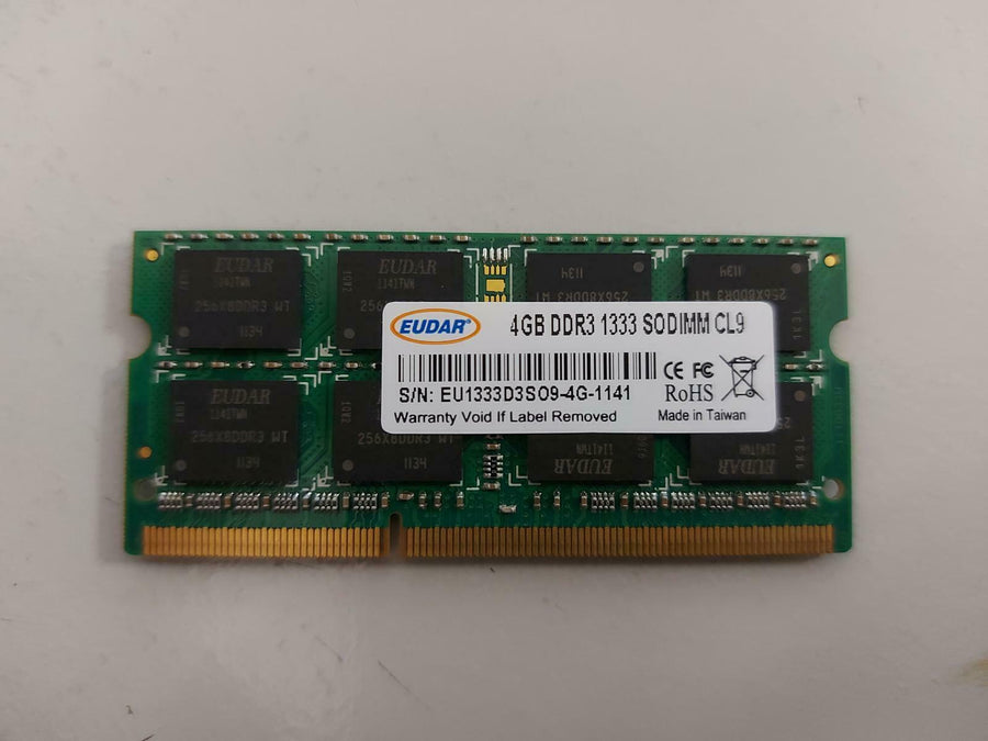Eudar 4GB 1333MHz CL9 DDR3 SDRAM SODIMM memory Module EU1333D3SO9-4G-1141