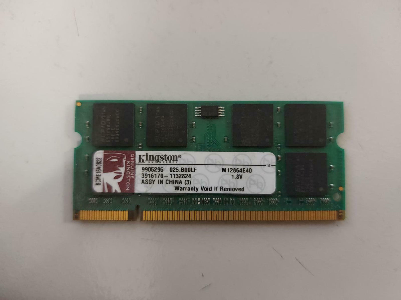 Kingston 1GB DDR2 CL4 nonECC PC2-4200 533MHz 200p SODIMM M12864E40 9905295-025