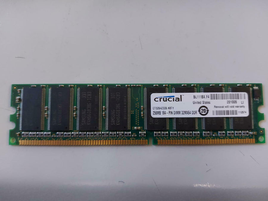 Crucial 256MB 184Pin DDR SDRAM DIMM Memory CT3264Z335.K8TY