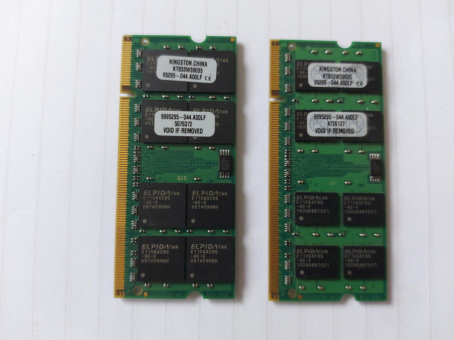 Kingston 2GB DDR2-667MHz PC2-5300 Non-ECC Unbuffered CL5 SoDimm Memory Module (KT833W39035 95295-044)