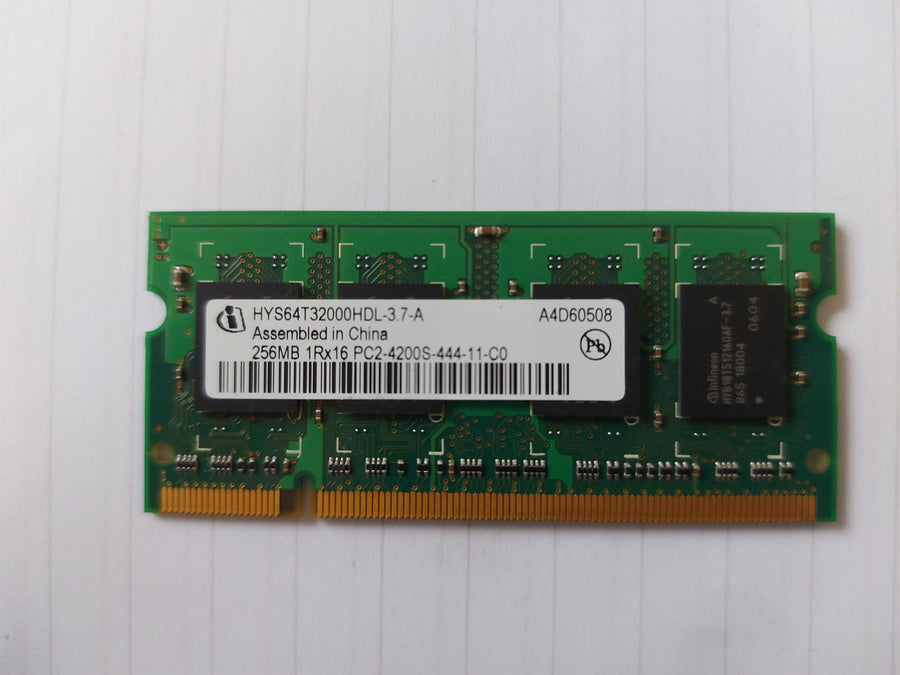 Infineon 256MB DDR2 PC2-4200 533MHz SODIMM 200-pin Memory Module (HYS64T32000HDL-3.7-A)