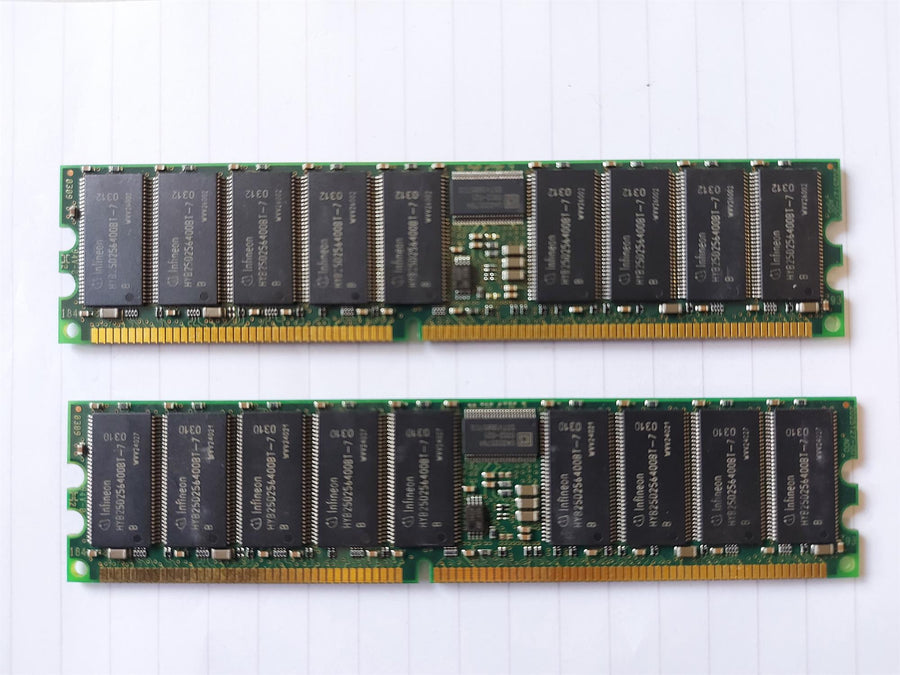 Kingston Technology 1GB Kit (2 X 512MB) DDR-266MHz PC2100 ECC Registered CL2.5 184-Pin DIMM 2.5V Memory (KTD-PE2650/1G 9965127-001)