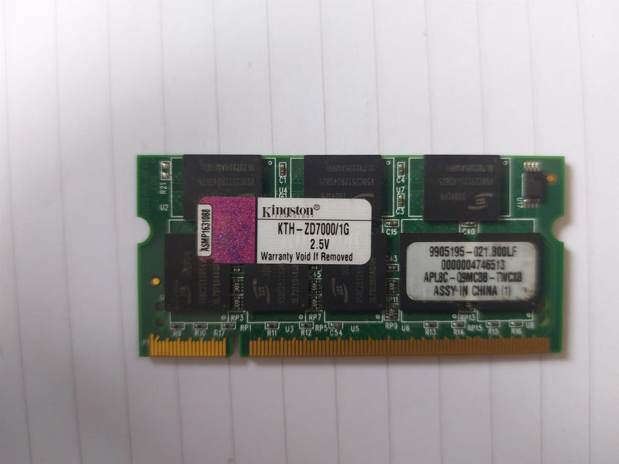 Kingston 1GB PC2700 DDR-333MHz non-ECC Unbuffered CL2.5 200-Pin SoDimm Memory Module (KTH-ZD7000/1G 9905195-021)