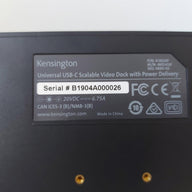 Kensington SD4800P Universal USB-C 10Gbps Scalable Tri-Video Docking Station (K38249 M01418)