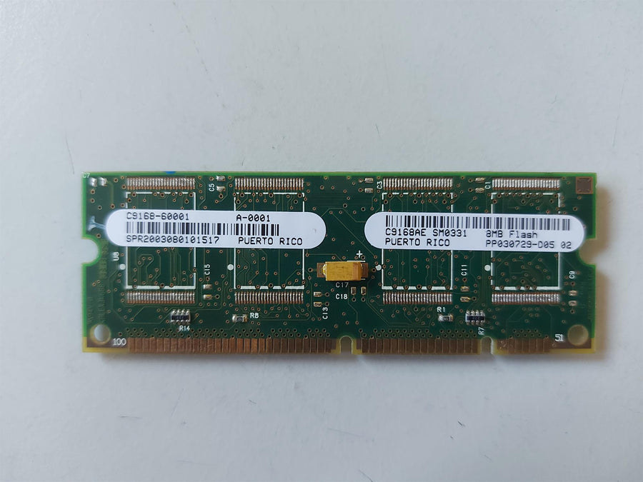 HP C9168-60001 8MB Flash Firmware Programmed DIMM Memory Module for HP LaserJet 4100/9000 Series Printers (C9168AE)