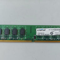 Crucial 2GB PC2-6400 DDR2-800MHz non-ECC Unbuffered CL6 240-Pin DIMM Dual Rank Memory Module (CT25664AA800.K16F)