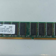 Samsung 512MB DDR-400MHz PC3200 non-ECC Unbuffered CL3 184-Pin DIMM Memory Module (M368L6423FTN-CCC)