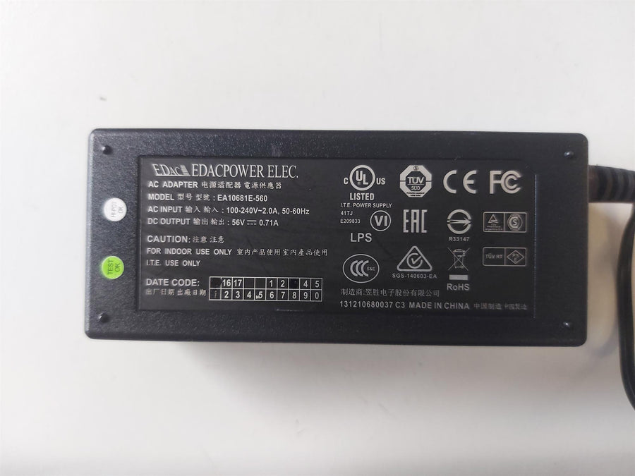 EDACPOWER ELEC 56V 0.71A I.T.E AC Adapter Power Supply (EA10681E-560)