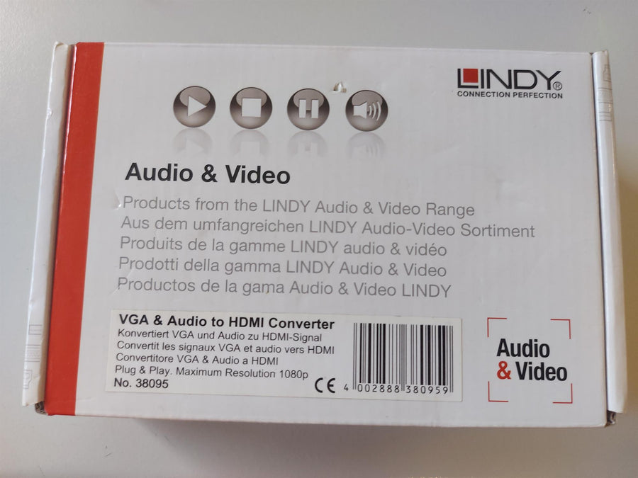 Lindy VGA and Audio to HDMI Converter (38095)