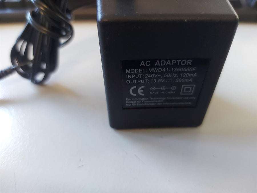 Generic 13.V 500mA AC ADAPTER CHARGER (MWD41-1350500F)