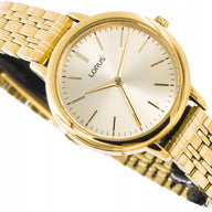 Lorus Ladies Gold Plated Bracelet Watch RG204QX9