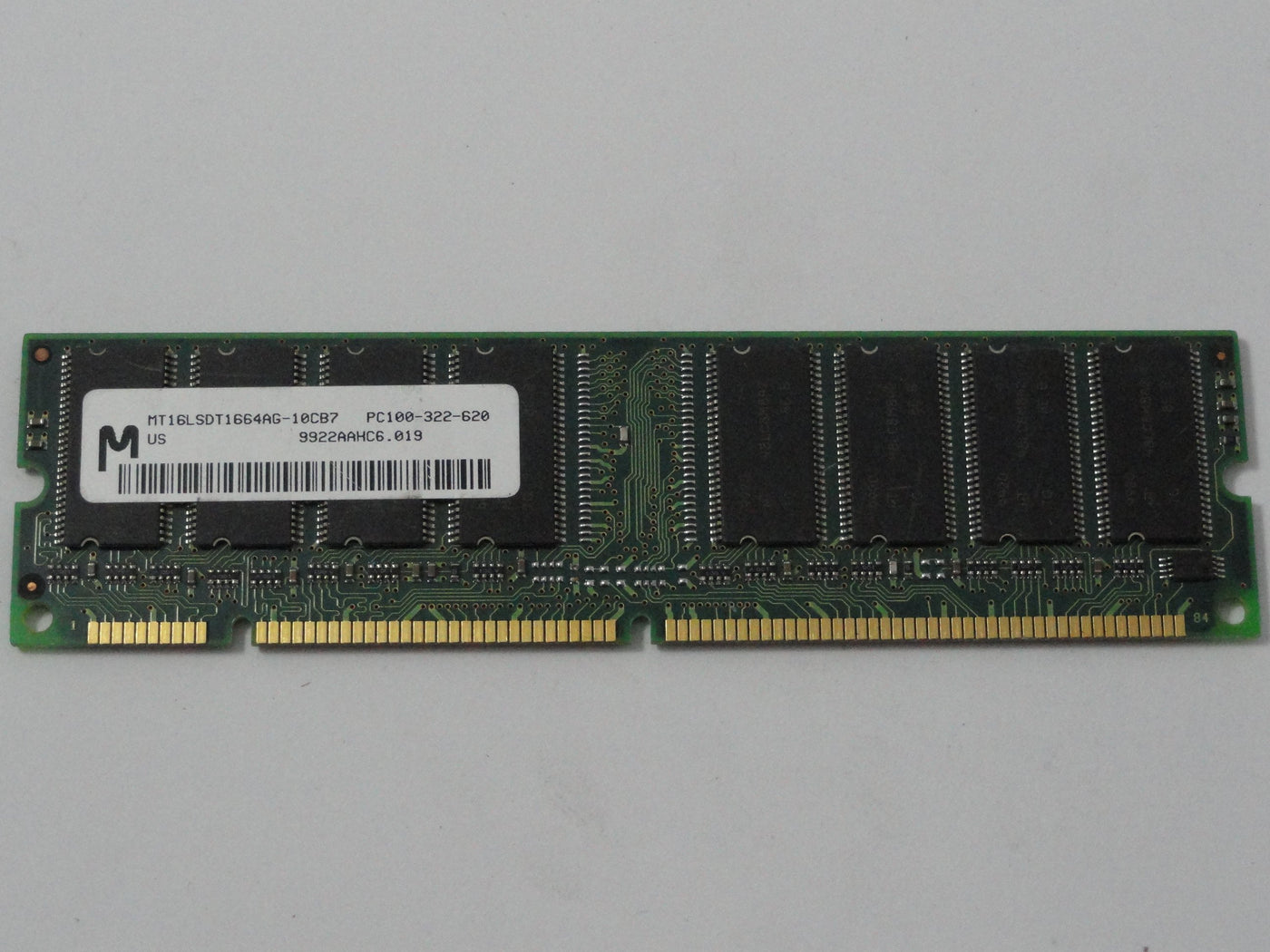 MC6581_MT16LSDT1664AG-10CB7_128MB PC100 100MHZ 168PIN CL3 SDRAM DIMM - Image2