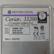 MC2267_AC33200-60LA_Western Digital 3.2Gb IDE 3.5" HDD - Image2