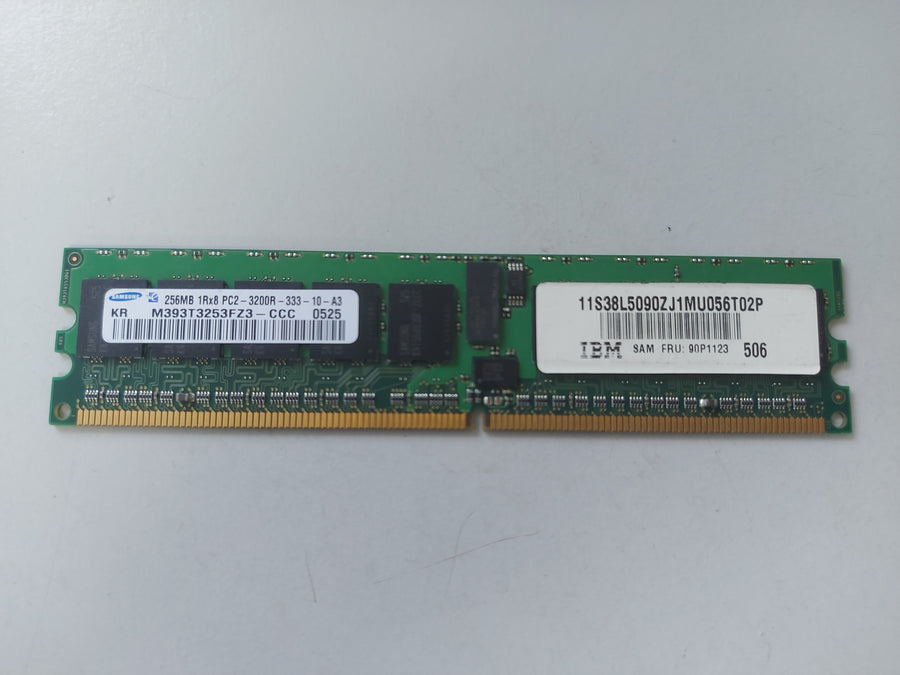 Samsung IBM 256MB PC2-3200 DDR2-400MHz ECC Registered CL3 240-Pin DIMM ( M393T3253FZ3-CCC 90P1123 ) REF