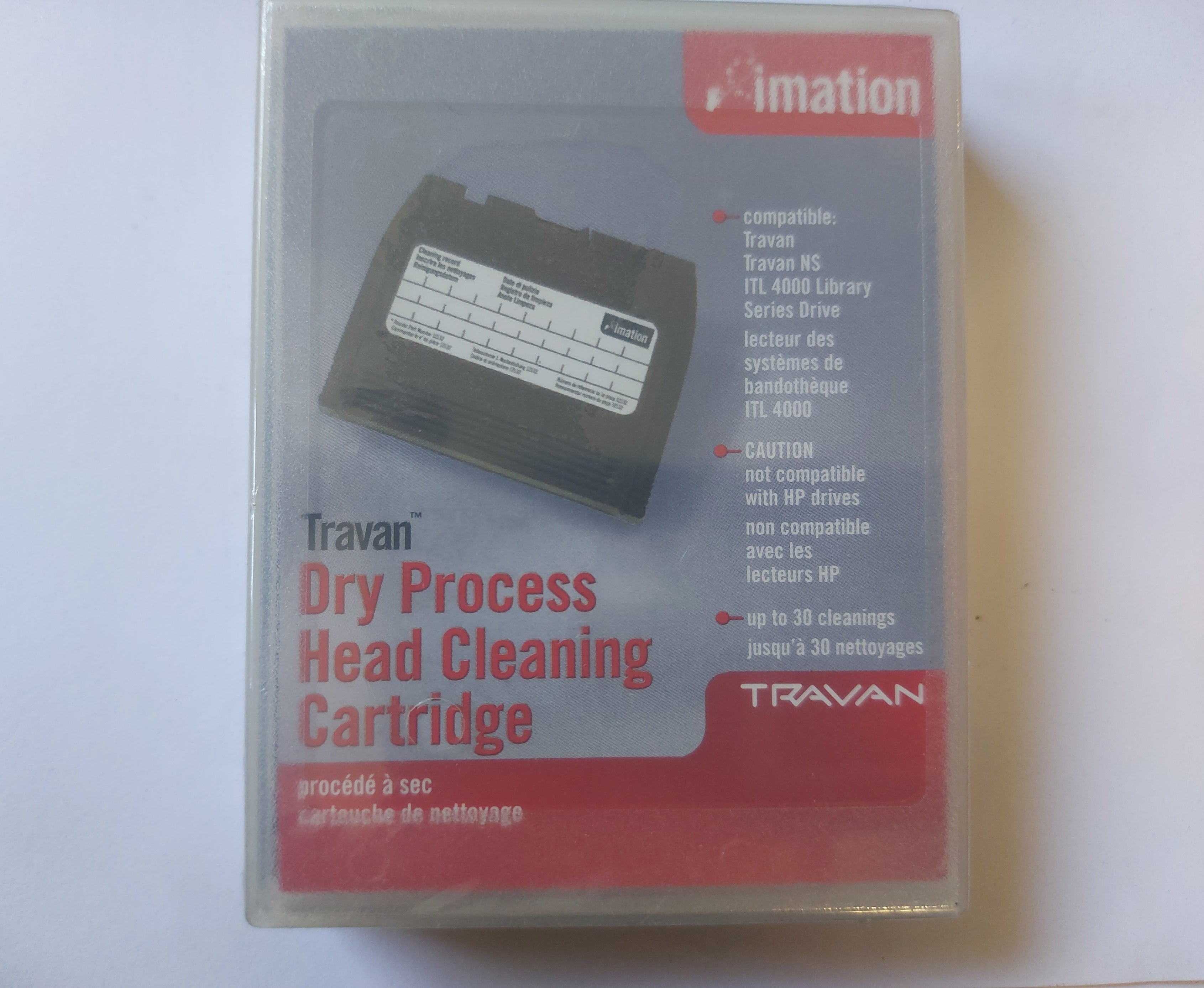 Imation Travan NS Dry Process Head Cleaning Cartridge ( 12132 ) NEW