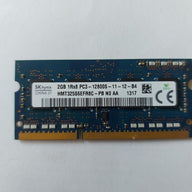 Hynix/IBM 2GB PC3-12800 DDR3-1600MHz non-ECC Unbuffered CL11 204-Pin SoDimm Single Rank Memory Module (HMT325S6EFR8C-PB 03X6560)