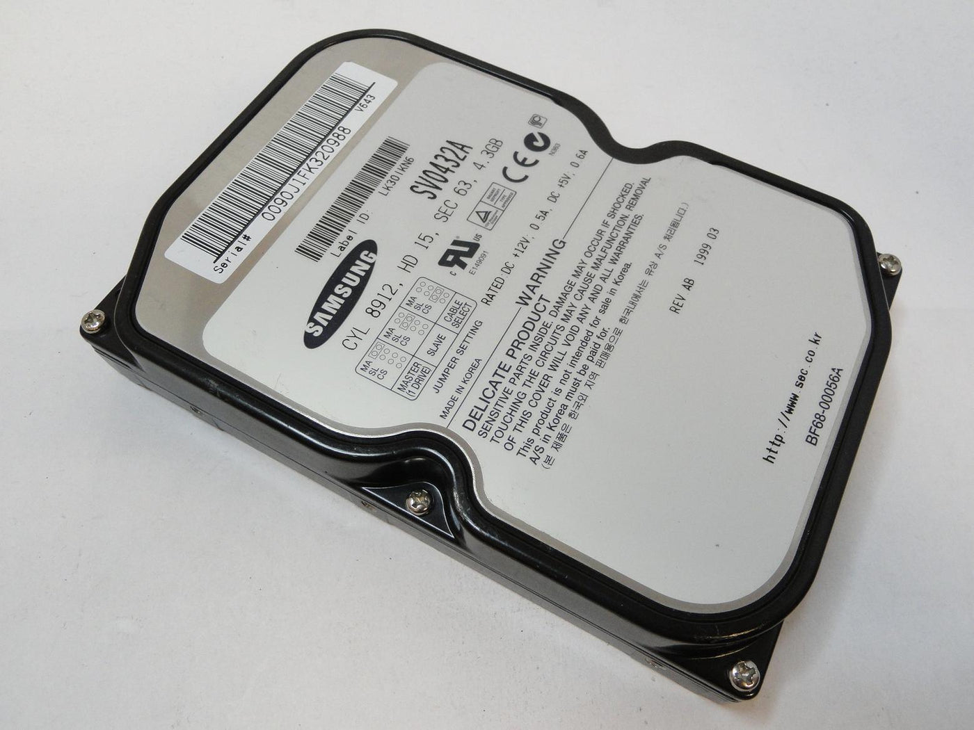 BF68-00056A - Samsung 4.3GB IDE 5400rpm 3.5in HDD - Refurbished