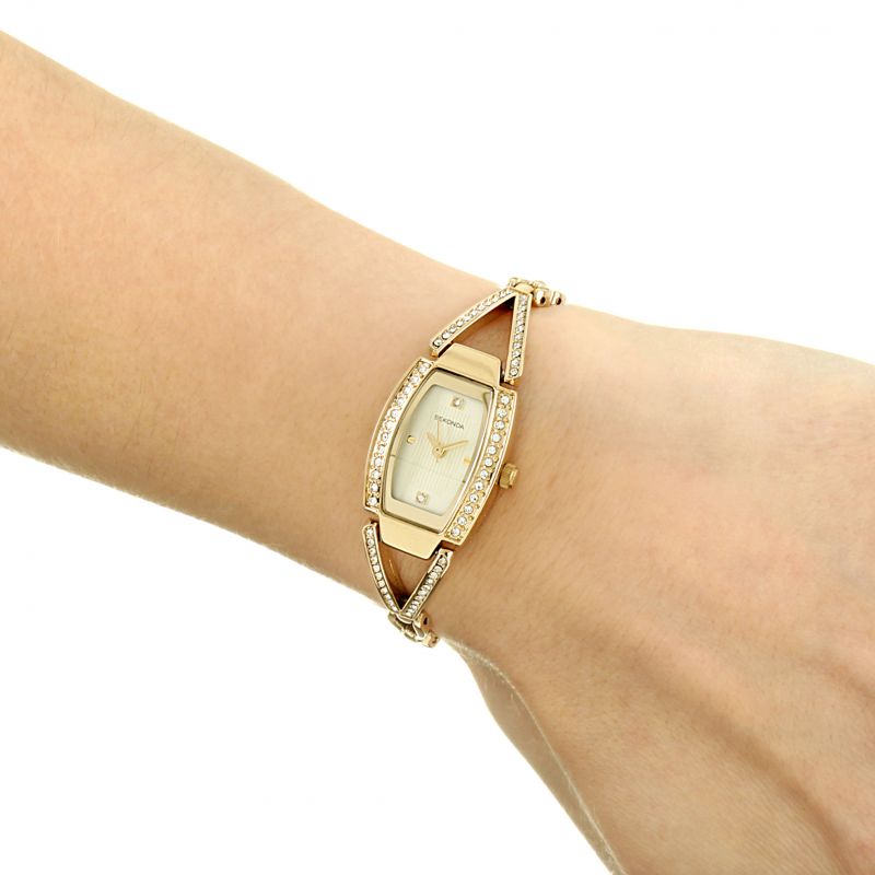 Sekonda Ladies Watch with Champagne Dial & Gold Bracelet 2772