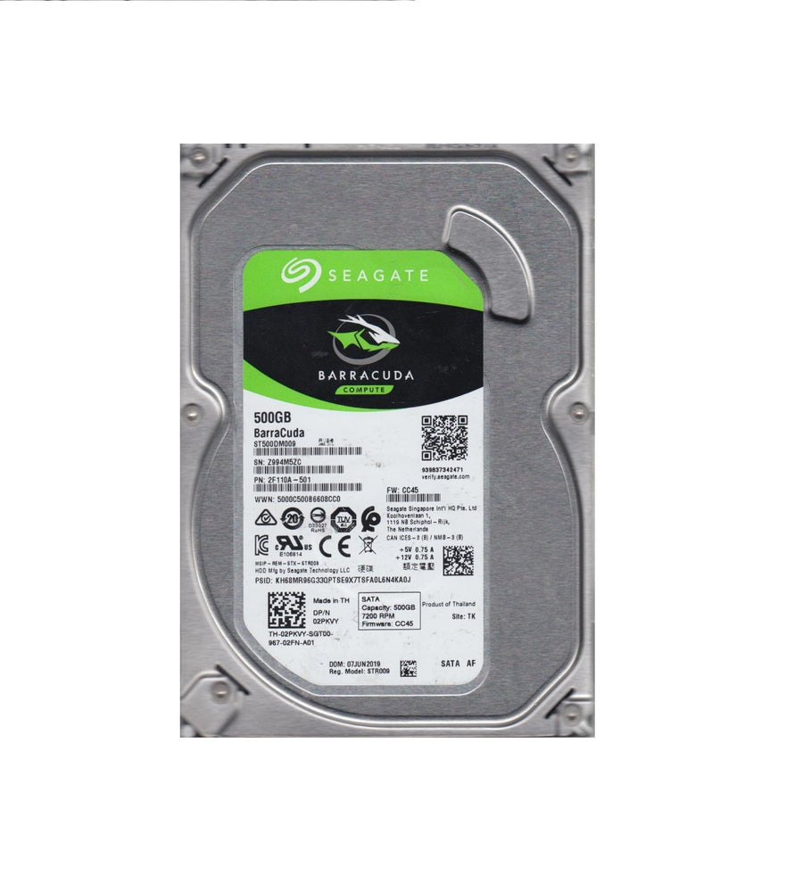 Dell Seagate 500Gb SATA 7200rpm 3.5in HDD ( 2F110A-501 ST500DM009 02PKVY ) REF