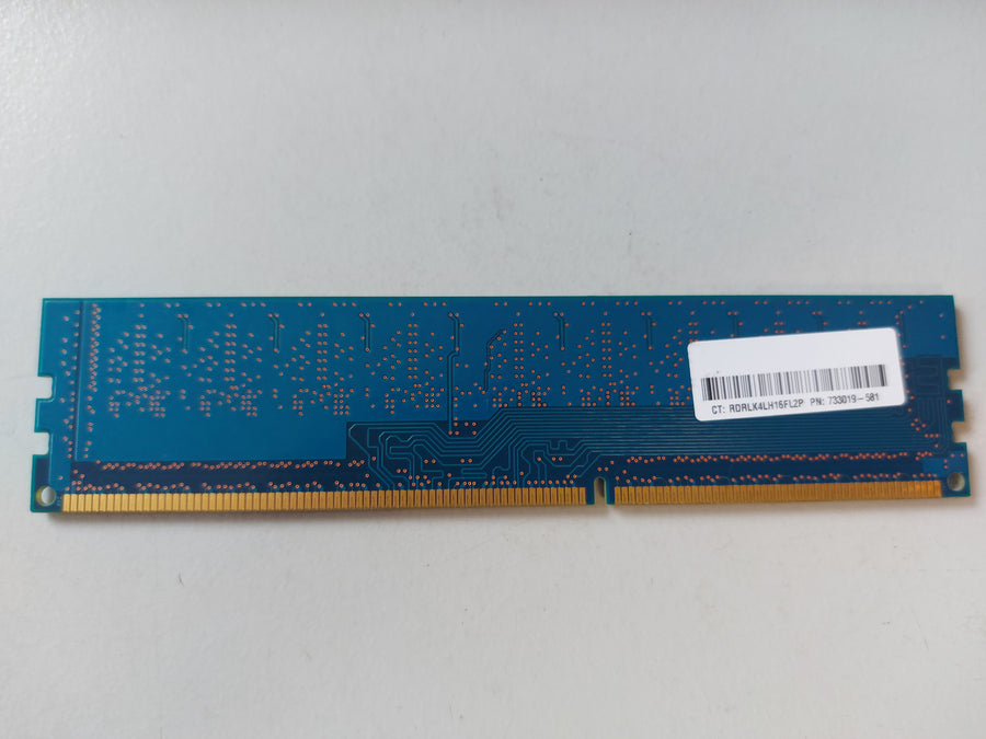 Hynix HP 4GB PC3-12800 DDR3-1600MHz ECC Unbuffered CL11 240-Pin DIMM 1.35V Low Voltage Single Rank Memory Module ( HMT451U7AFR8C-PB T0 733019-581 ) REF