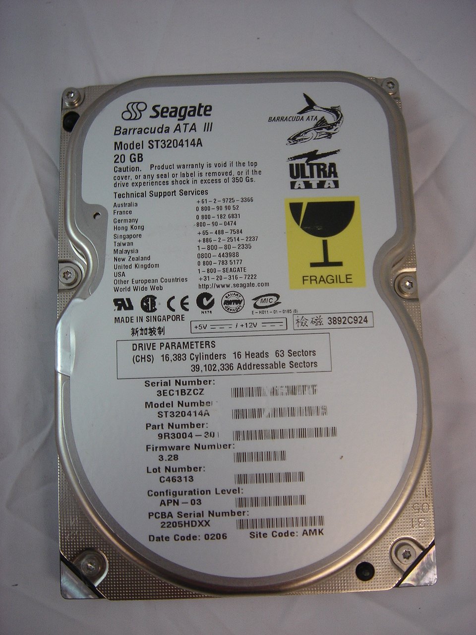 MC5488_9R3004-301_Seagate 20Gb IDE 7200rpm 3.5" HDD - Image2