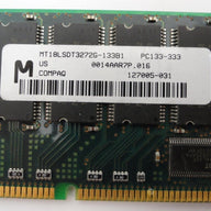PC133-333 - Micron Compaq 256Mb 133MHz CL3 ECC 168 Pin SDRAM RAM - Refurbished