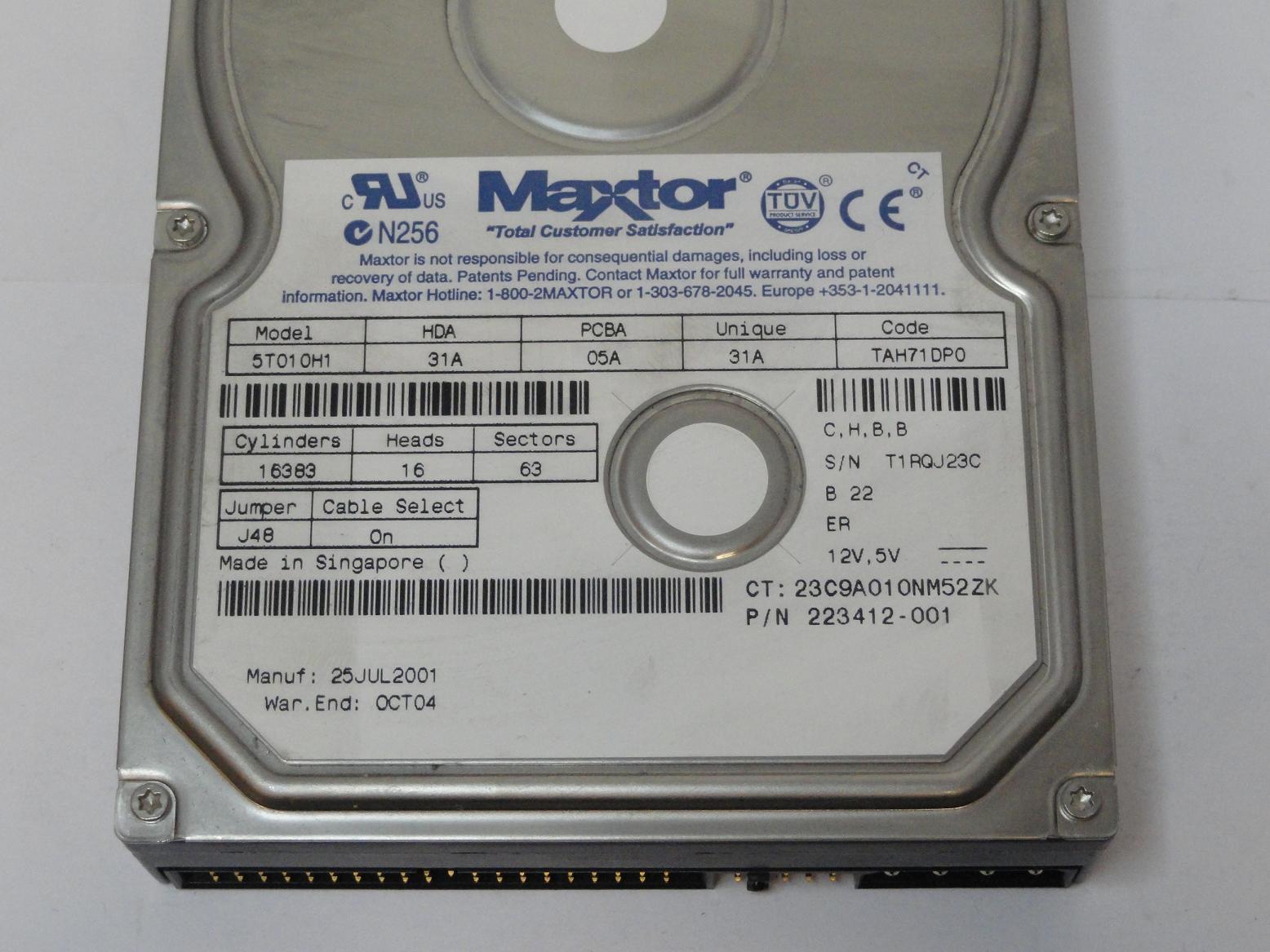 MC1736_5T010H1_HP Maxtor IDE 10Gb 7200rpm 3.5in HDD - Image3
