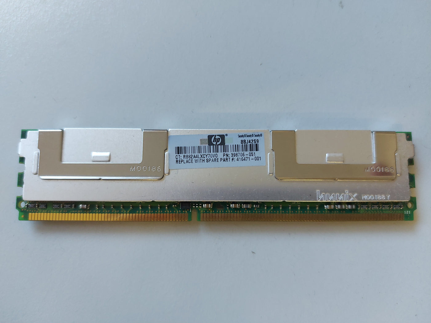 Hynix HP 1GB PC2-5300 DDR2-667MHz ECC Fully Buffered CL5 240-Pin DIMM Memory Module ( HMP512F7FFP8C-Y5N3 398706-051 ) REF