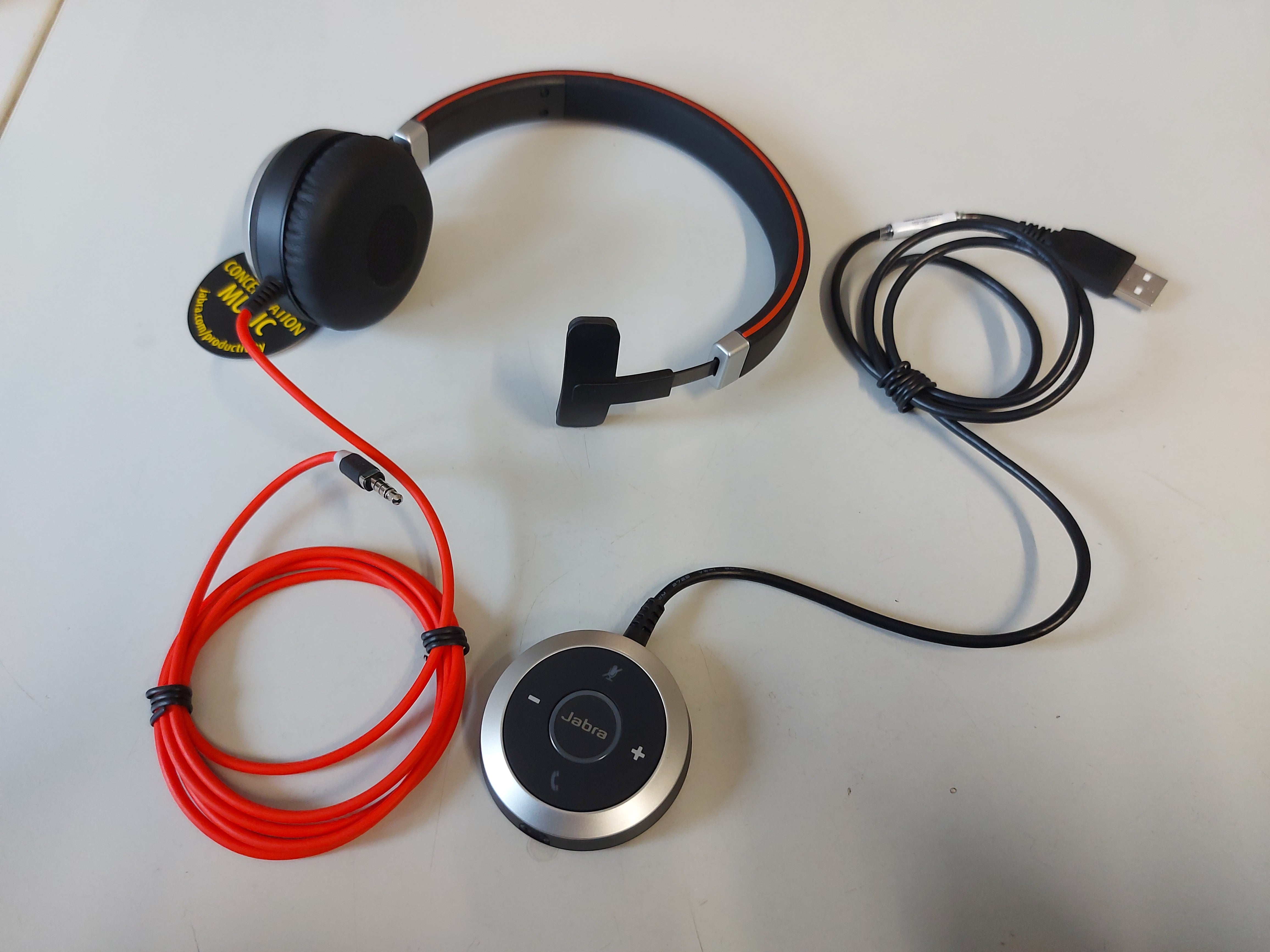 Jabra Evolve 40 MS Mono Wired Headset ENC010 HSC017 NEW PC User