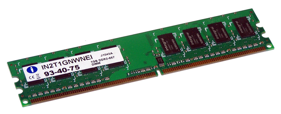 Integral 1GB PC2-5300 DDR2-667MHz non-ECC Unbuffered CL5 240-Pin DIMM Module ( IN2T1GNWNEI ) REF