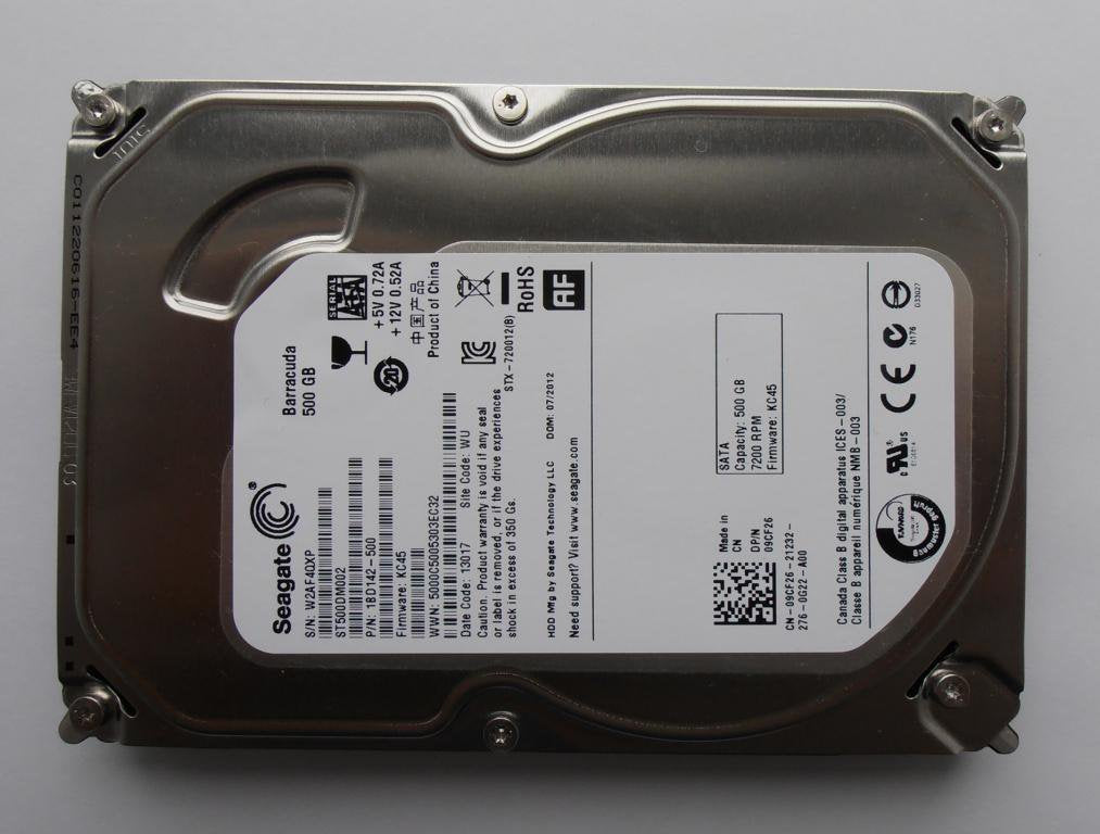 Seagate Dell 500Gb SATA 7200rpm 3.5in HDD ( 1BD142-501 ST500DM002 09CF26 ) REF