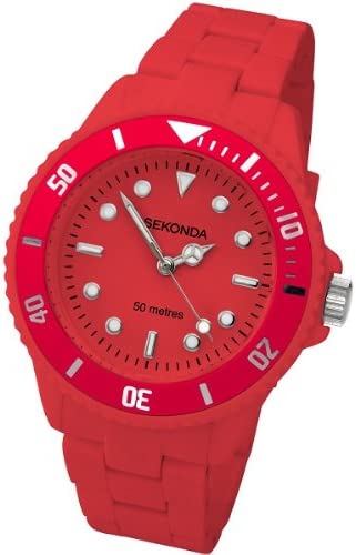 Sekonda Ladies Icy Red Polycarbonate Fashion Watch 4409
