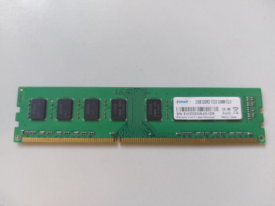 Eudar 2GB DDR3 CL9 1333mhz SDRAM DIMM Memory Module ( EU1333D3U9-2G-1239 ) REF