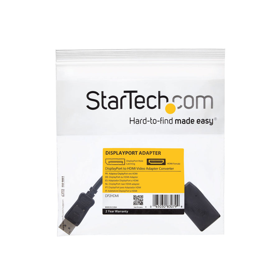 StarTech DisplayPort to HDMI Video Adapter Converter ( DP2HDMI ) NEW