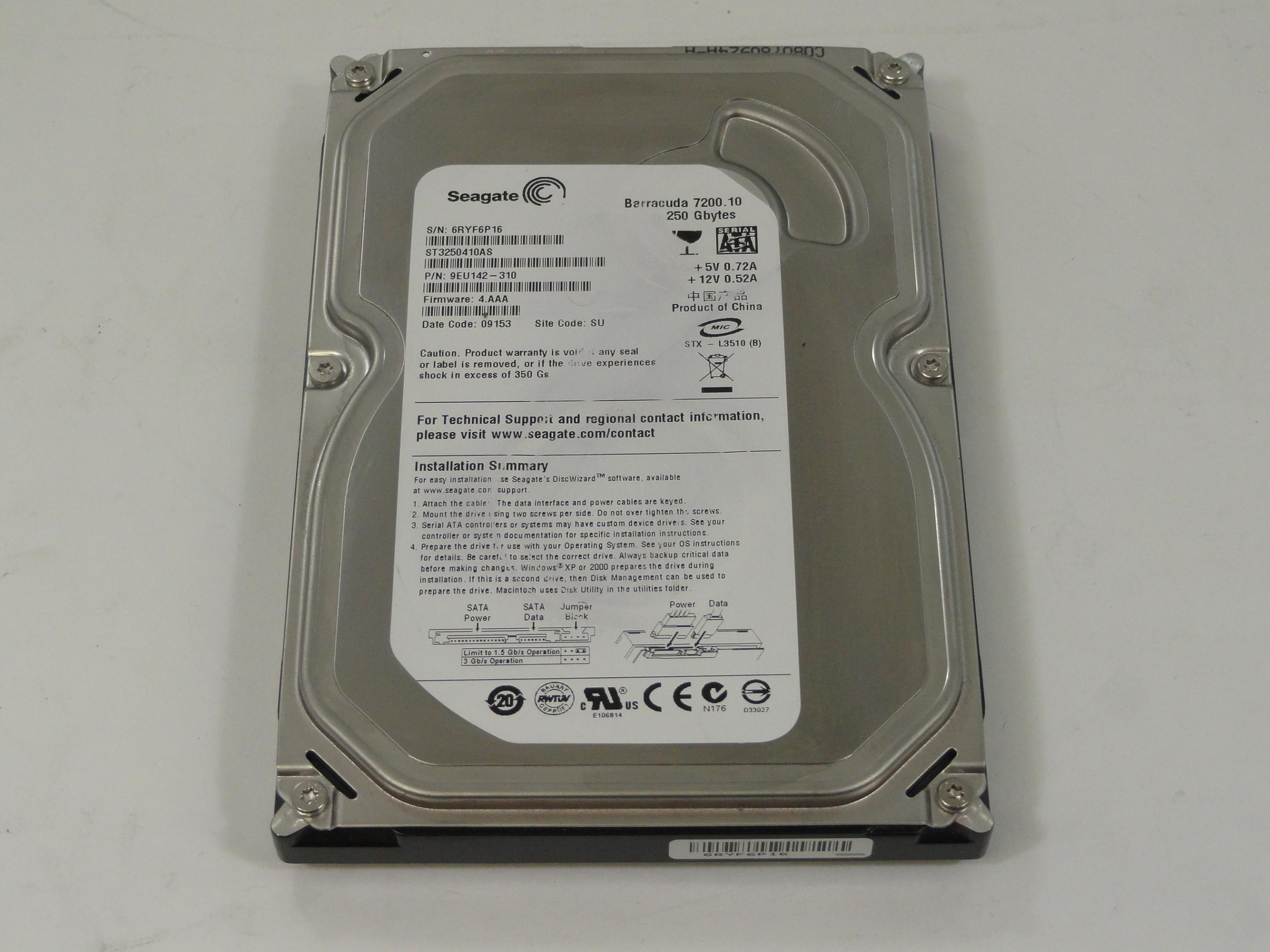 PR25168_9EU142-310_Seagate 250GB SATA 7200rpm 3.5in HDD - Image2