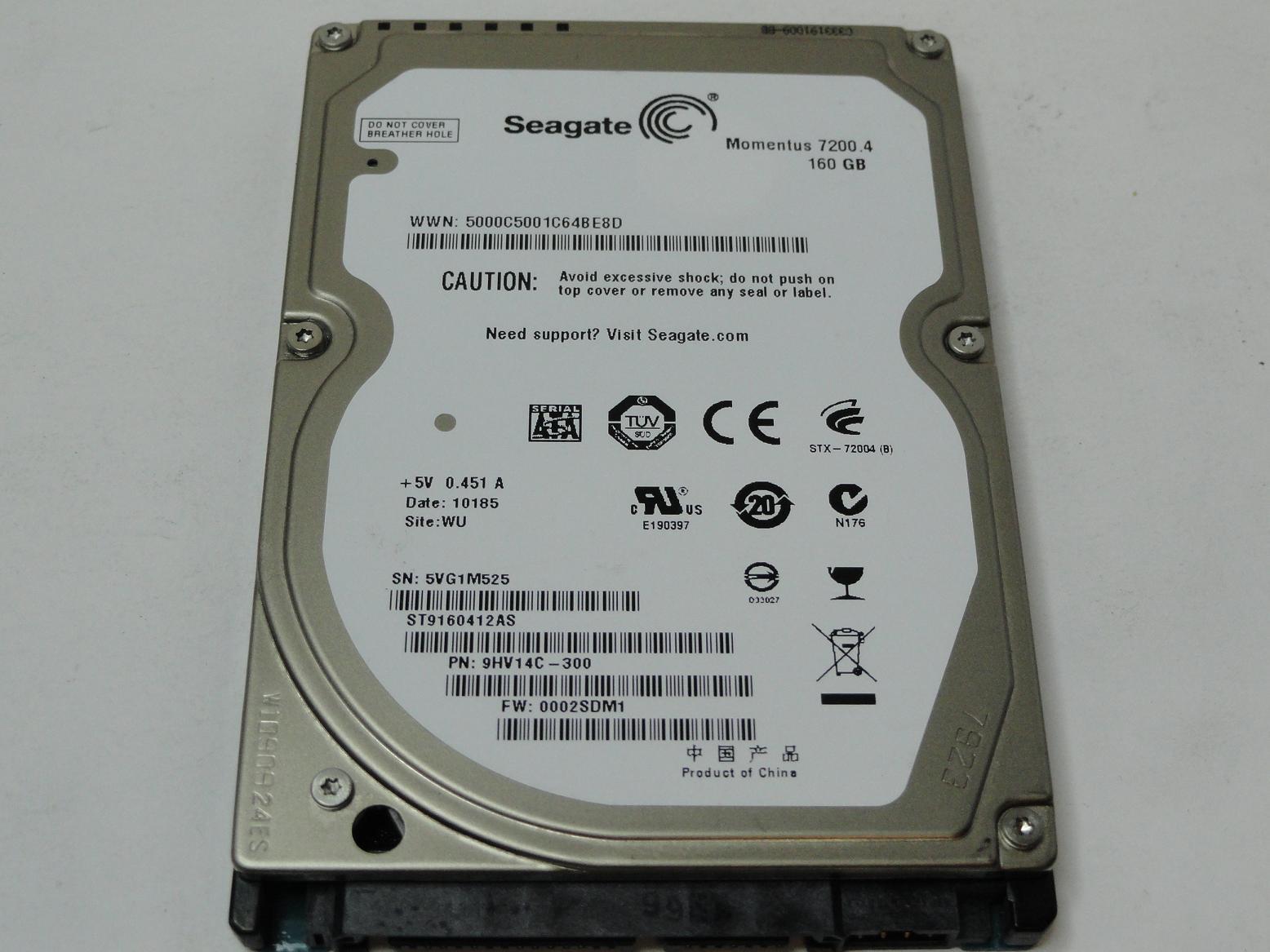 PR23542_9HV14C-300_Seagate 160GB SATA 7200rpm 2.5in HDD - Image3