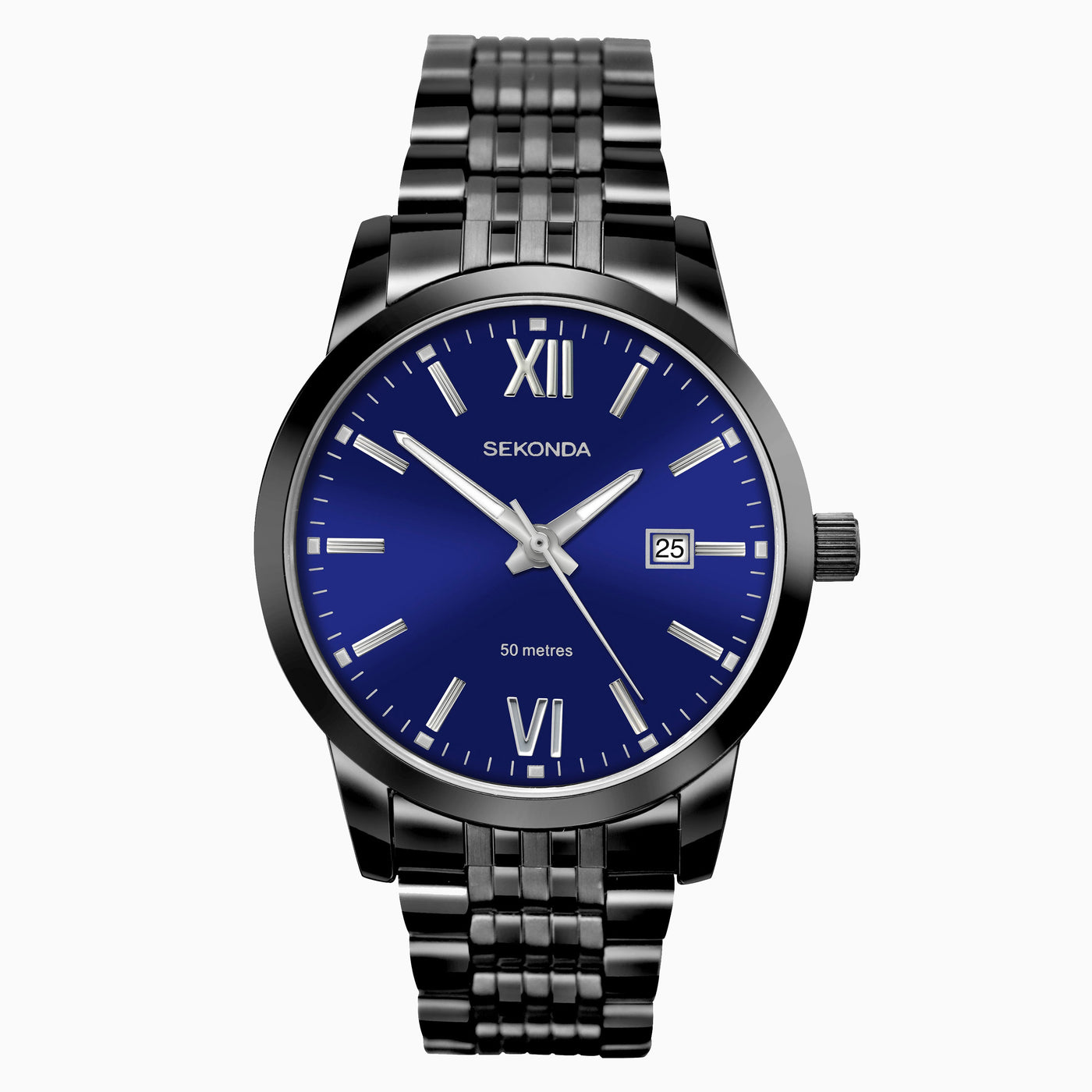 SEKONDA Mens Analogue Classic Quartz Watch with Stainless Steel Strap 1188