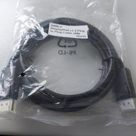 Generic DisplayPort v1.2 Plug to Plug RoHS Cable Blk 2Mtr ( 2409-2 ) NEW
