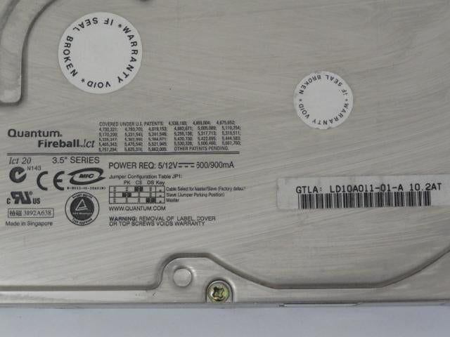 PR12209_LD10A011_Dell Quantum 10.2Gb IDE 4200rpm 3.5in HDD - Image2