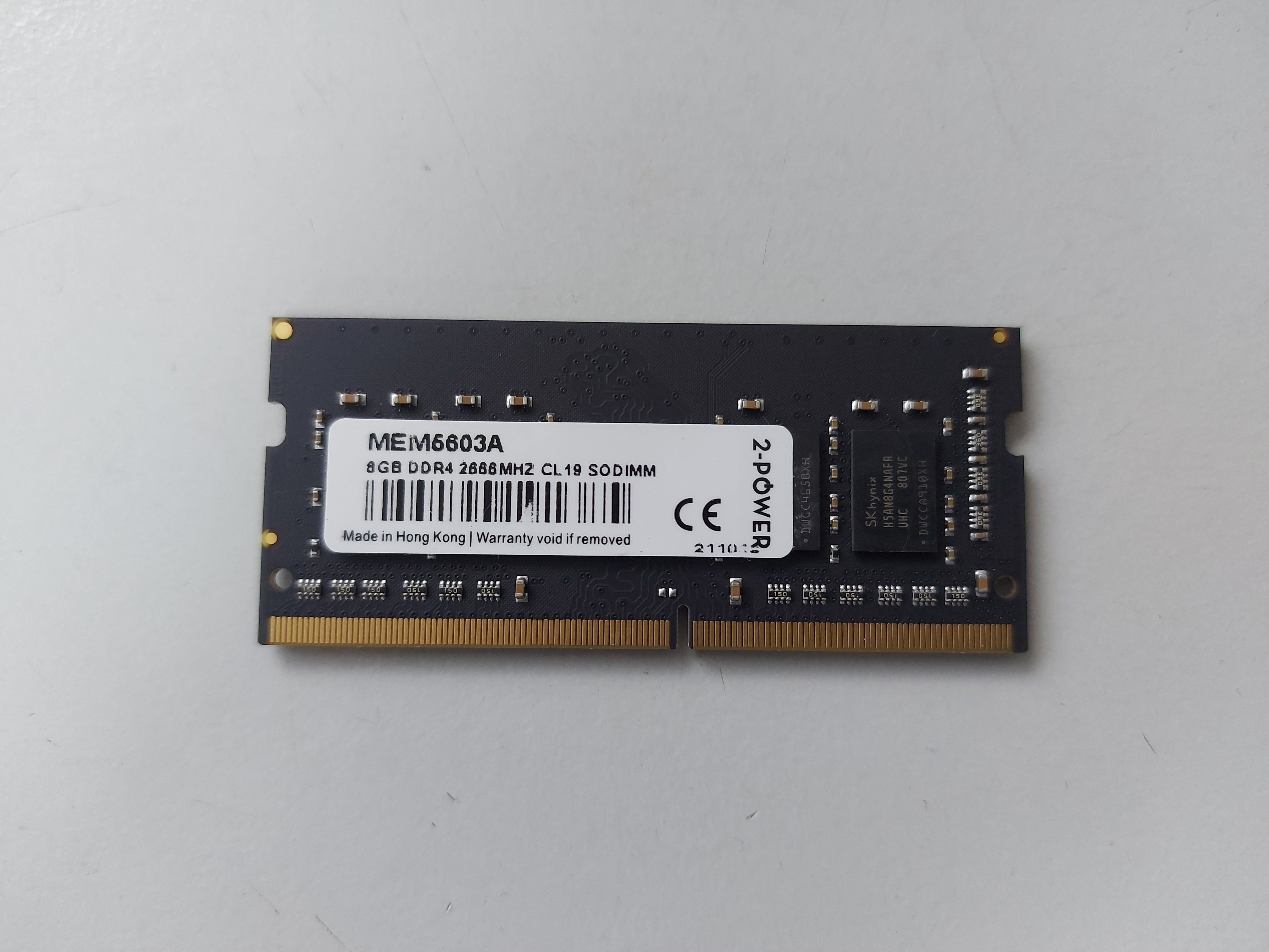 2-Power 8GB DDR4 2666MHz CL19 NonECC Unbuffered SoDimm ( MEM5603A ) REF