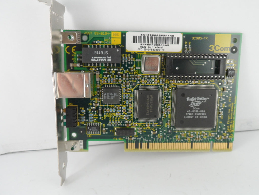 3C905-TX - 3com Fast Etherlink XL 10/100 PCI(A - Refurbished