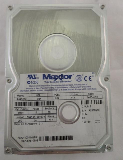 90432D2 - Dell Maxtor 4.3Gb IDE 5400rpm 3.5in HDD - Refurbished