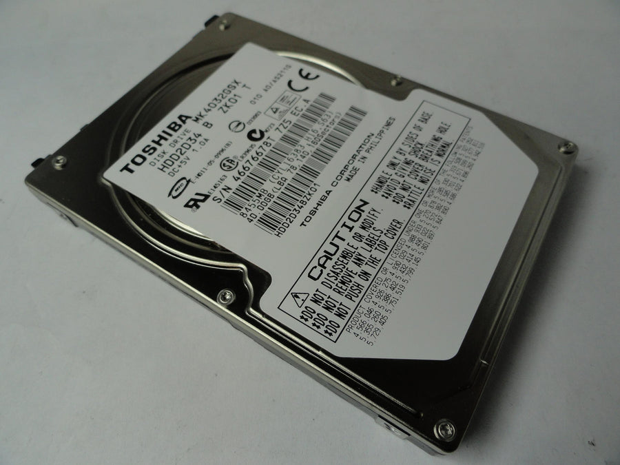 PR20450_HDD2D34_Toshiba 40GB SATA 5400rpm 2.5in HDD - Image2