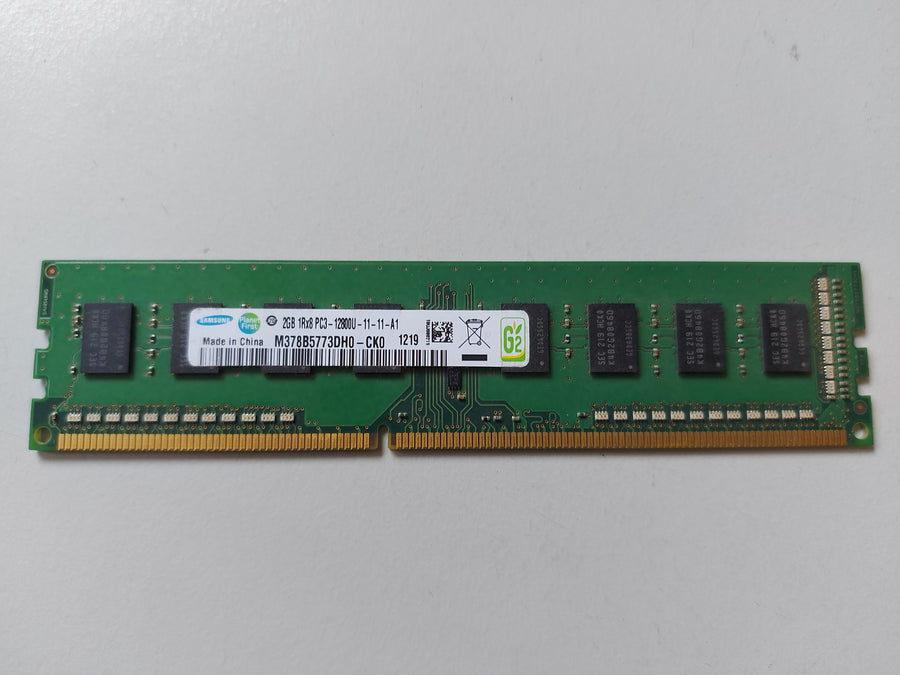 Samsung HP 2GB PC3-12800 DDR3-1600MHz non-ECC Unbuffered CL11 240-Pin DIMM Module ( M378B5773DH0-CK0 655409-150 ) REF
