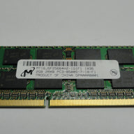 PC3-8500S-7-10-F1 - Micron 2Gb 204 Pin PC3-8500 CL7 DDR3-1066 16c 128x8 2Rx8 1.5V SODIMM Memory Module - Refurbished