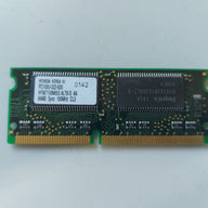 Hyundai 64MB PC100 100MHz 144-Pin CL3 Non-Parity SODIMM Module ( HYM71V8M655 ALT6-S ) REF