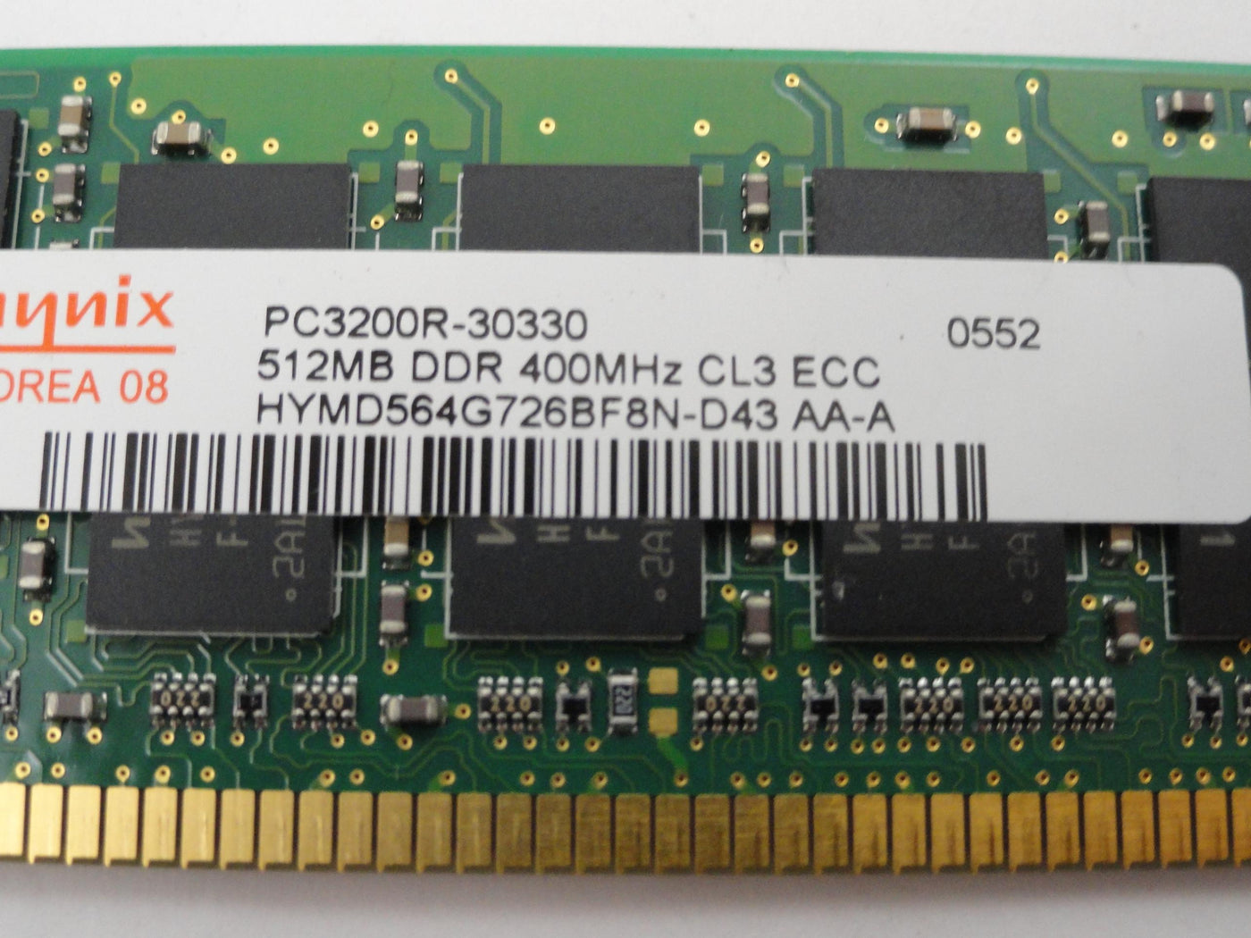 MC3807_PC3200R-30330_Hynix HP 512Mb PC3200 400Mhz DDR CL3 ECC RAM - Image2