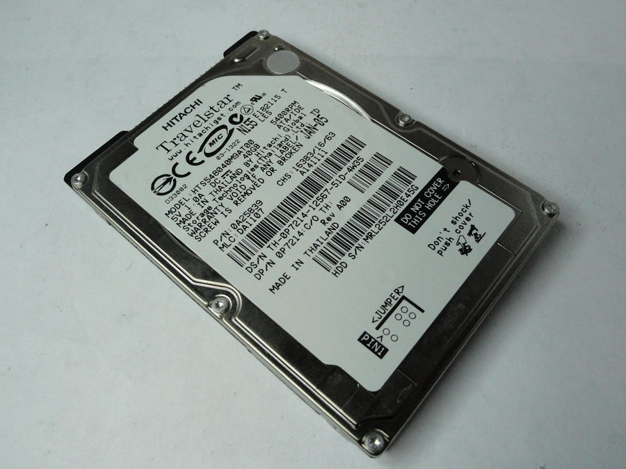 PR20464_0A25839_Hitachi Dell 40GB IDE 5400rpm 2.5in HDD - Image2