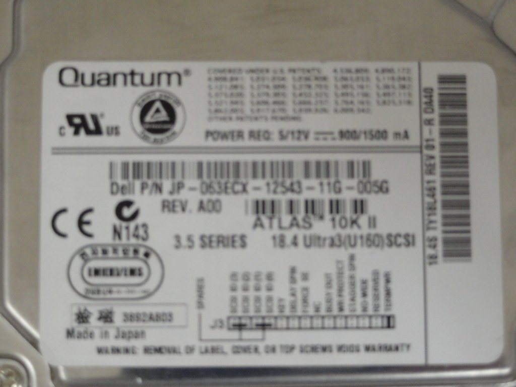 MC5851_TY18L461_Quantum Dell 18.4GB SCSI 68 Pin 10Krpm 3.5in HDD - Image5