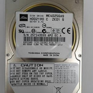 MC4322_HDD2190_Toshiba 40GB IDE 4200rpm 2.5in HDD - Image2